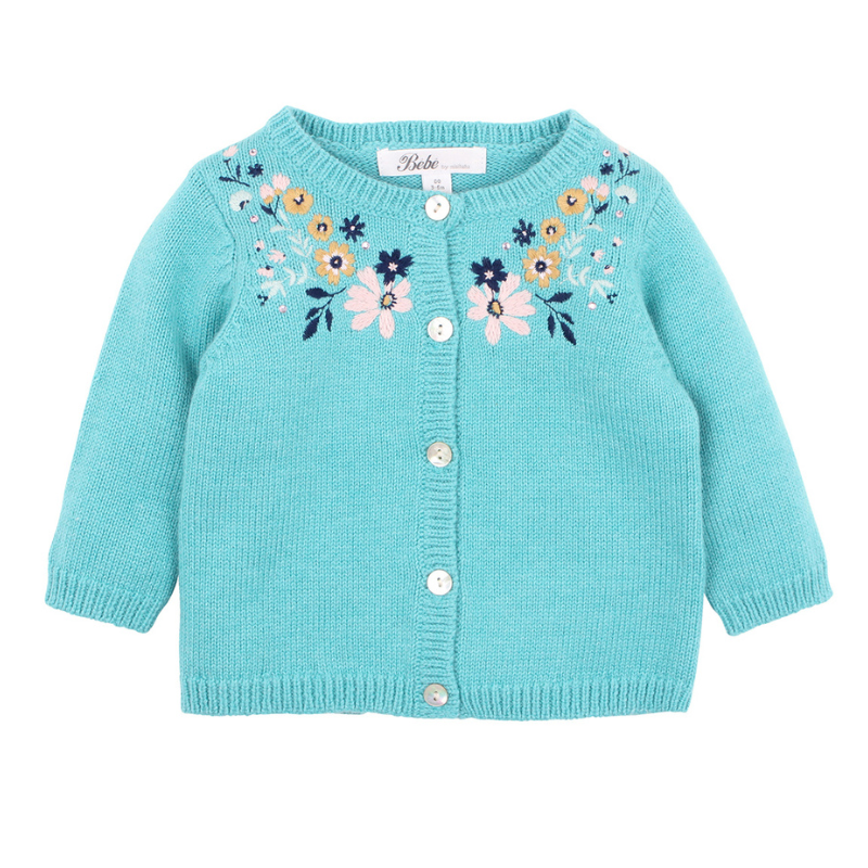Sky Embroidered Cardigan