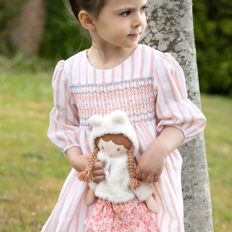 Hand Smocked Striped Dress