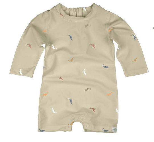 Swim Onesie Long Sleeve Sharks